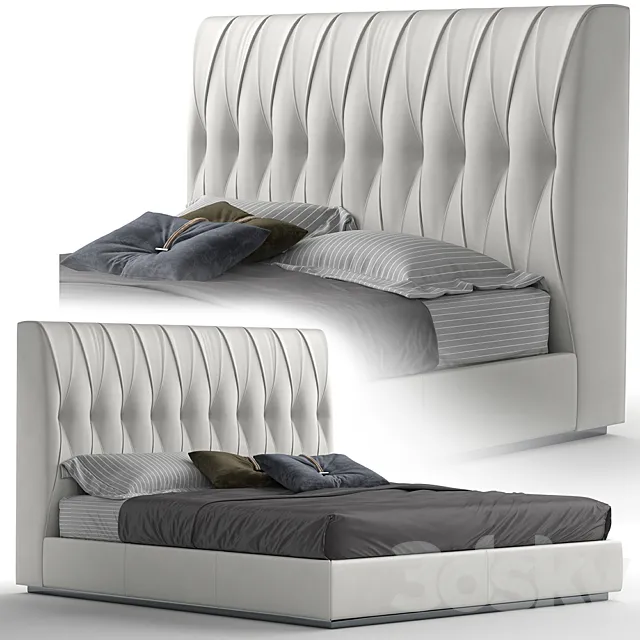 GAMMA MARLON NIGHT BED 3DModel GAMMA MARLON NIGHT BED 3DModel