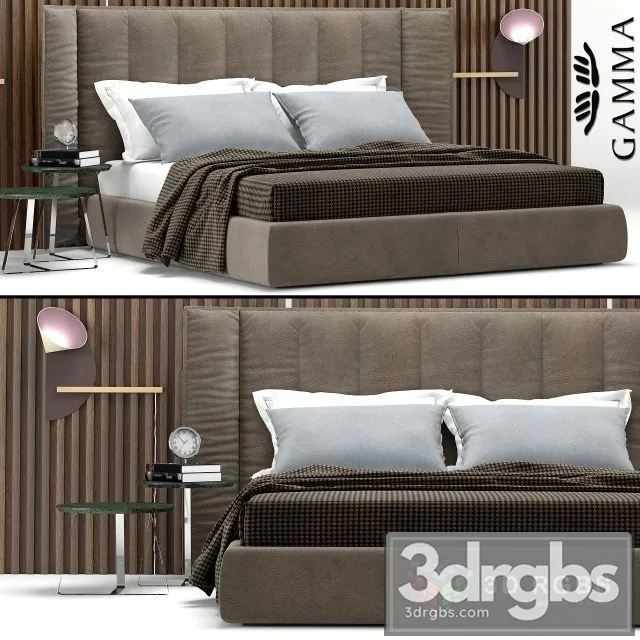 Gamma Wind Night Bed 3D Model Download