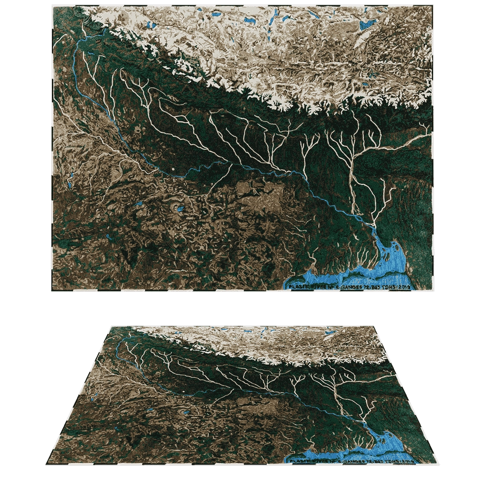 Gan Rugs – Rug Plastic Rivers 3D Model Gan Rugs – Rug Plastic Rivers 3D Model