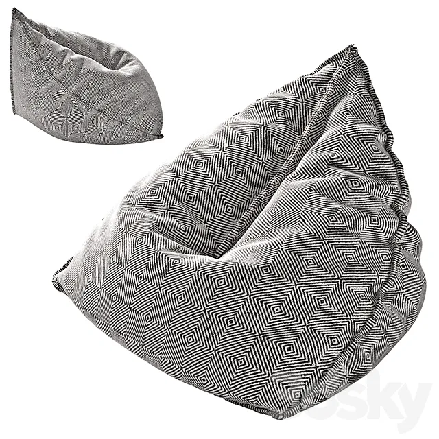 GAN Sail Pouf 3D Model GAN Sail Pouf 3D Model