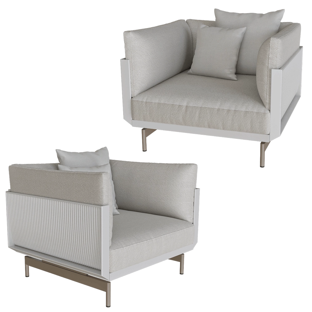 Gandía Blasco – Lounge chair Onde 3D Model Gandía Blasco – Lounge chair Onde 3D Model