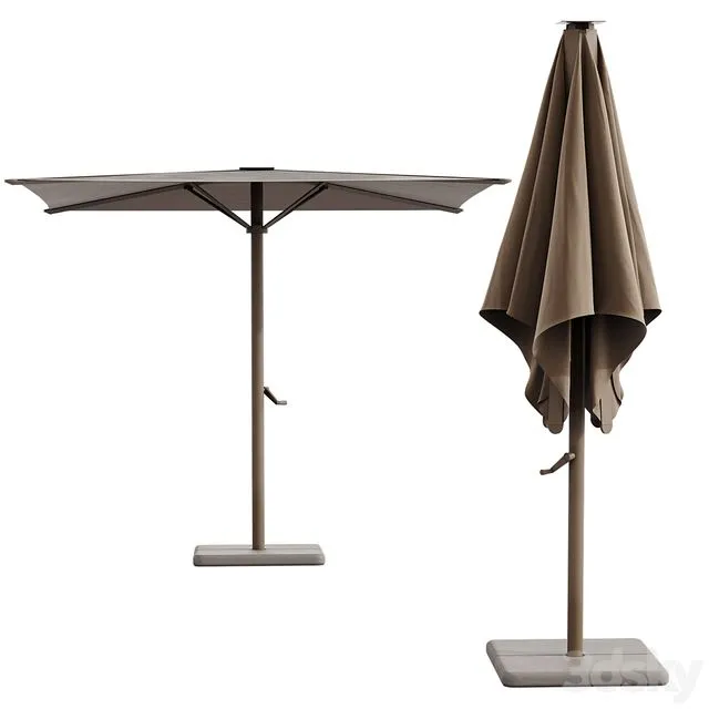 Gandiablasco Bali Folding parasol 3D Model Gandiablasco Bali Folding parasol 3D Model