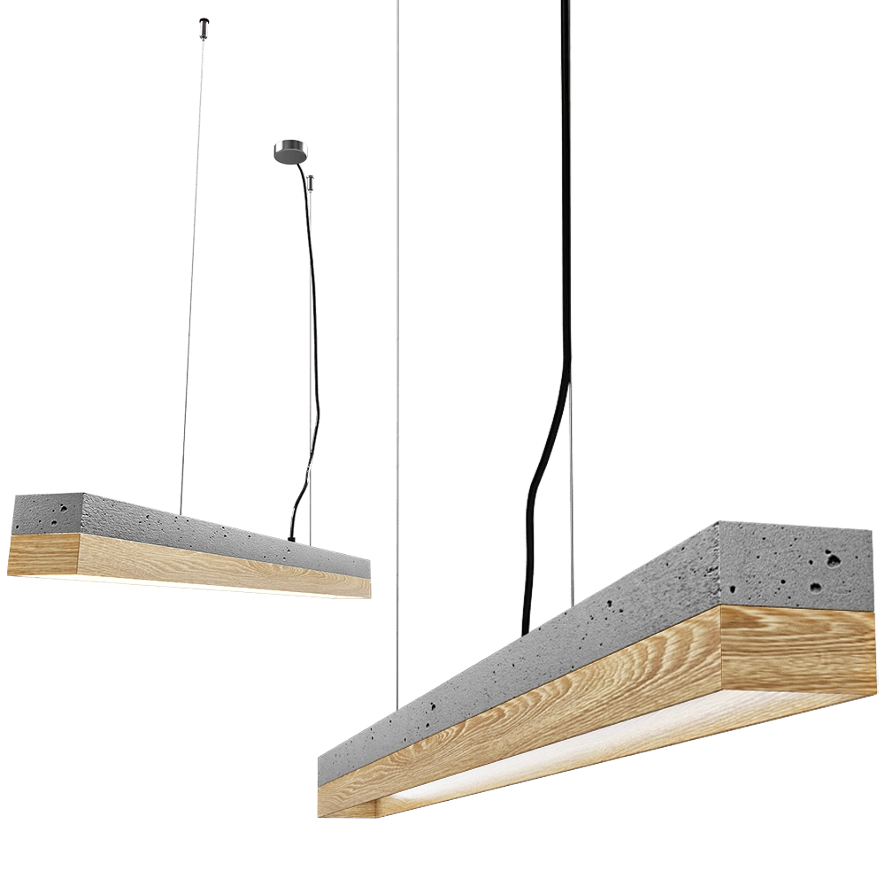 GANTlights - [C2]Pendant light oak wood 3D Model