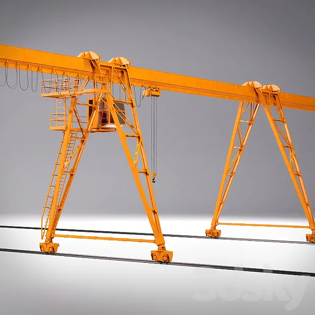gantry crane 3D Model gantry crane 3D Model