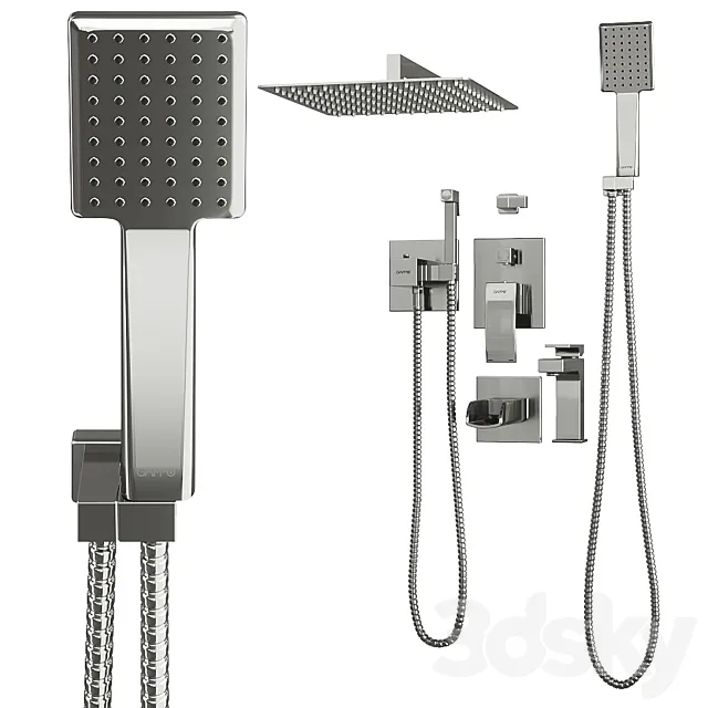 Gappo faucet set 3D Model