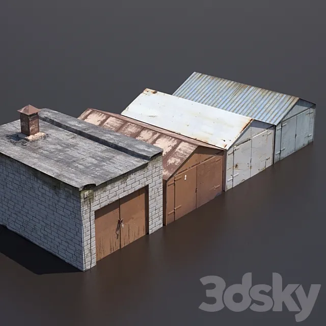 Garage economy 3D Model Garage economy 3D Model