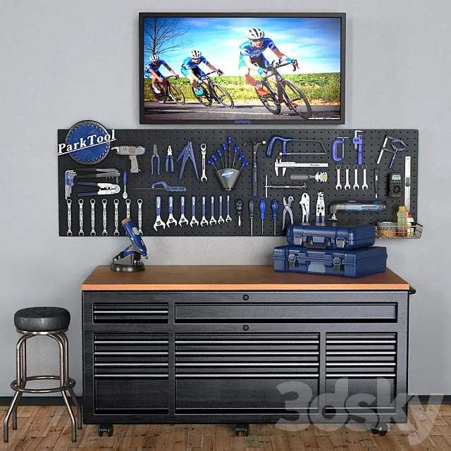 garage tools set 6 3DModel garage tools set 6 3DModel