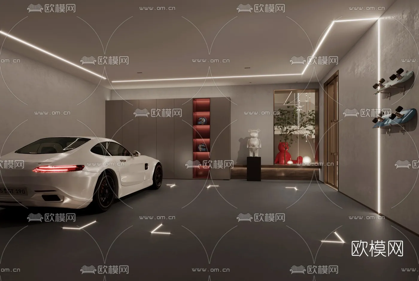 GARAGE – VRAY / CORONA – 3D MODEL – 743