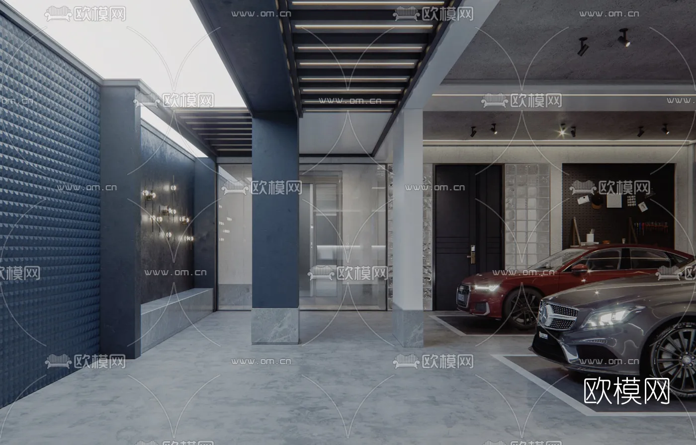 GARAGE – VRAY / CORONA – 3D MODEL – 745