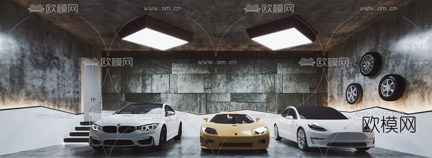 GARAGE – VRAY / CORONA – 3D MODEL – 746