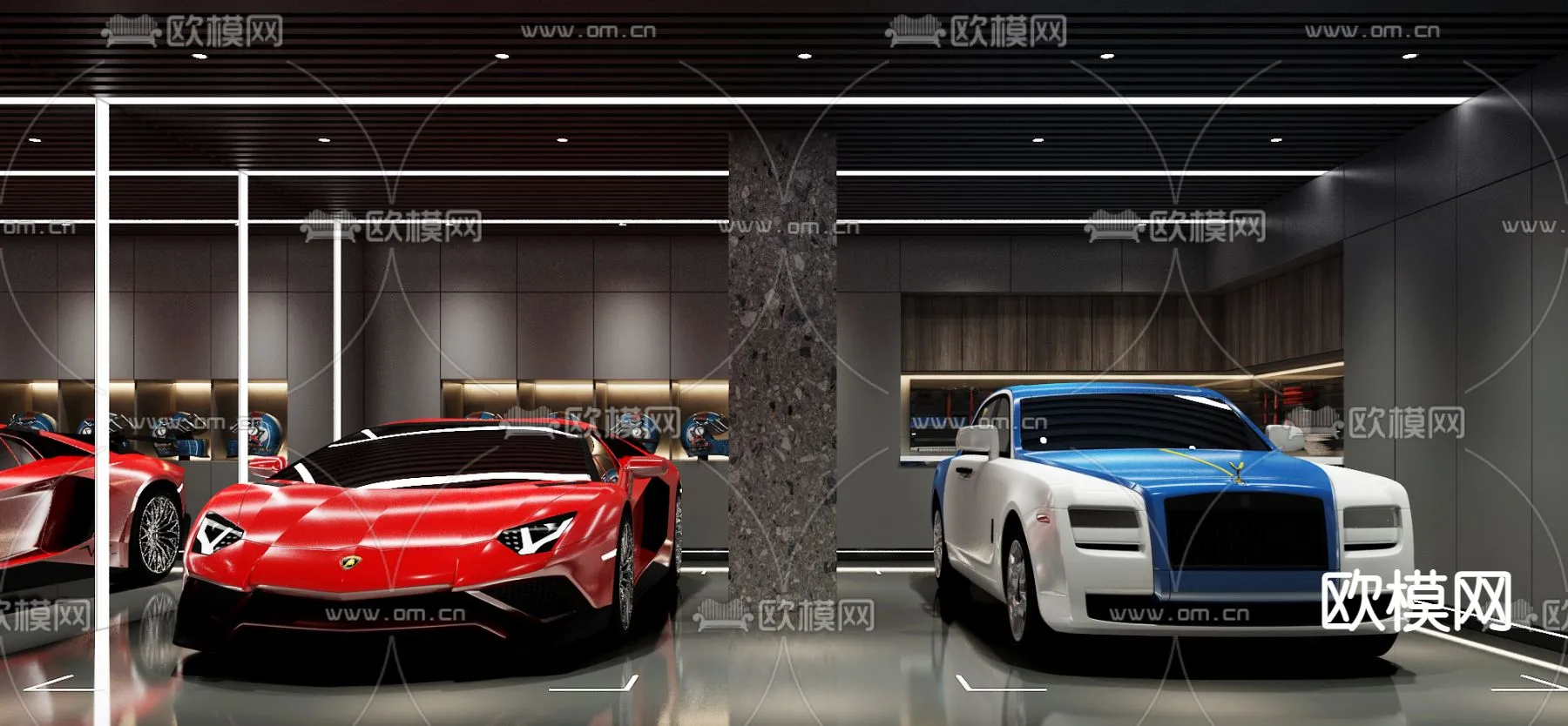 GARAGE – VRAY / CORONA – 3D MODEL – 748