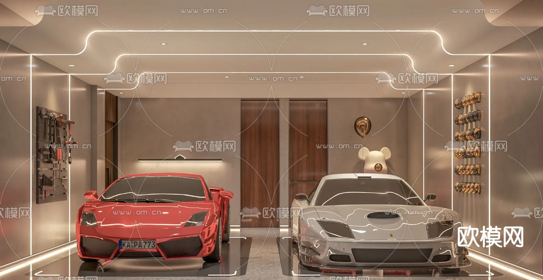 GARAGE – VRAY / CORONA – 3D MODEL – 756