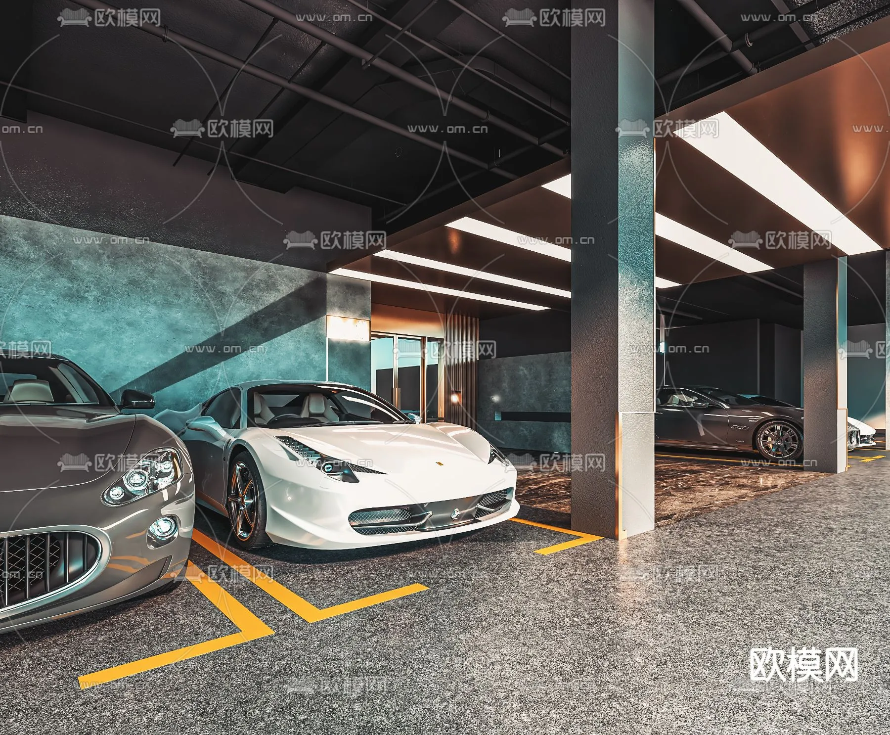 GARAGE – VRAY / CORONA – 3D MODEL – 760
