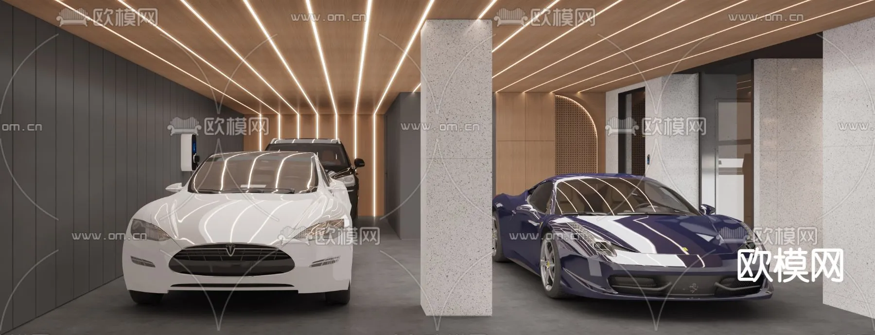 GARAGE – VRAY / CORONA – 3D MODEL – 761