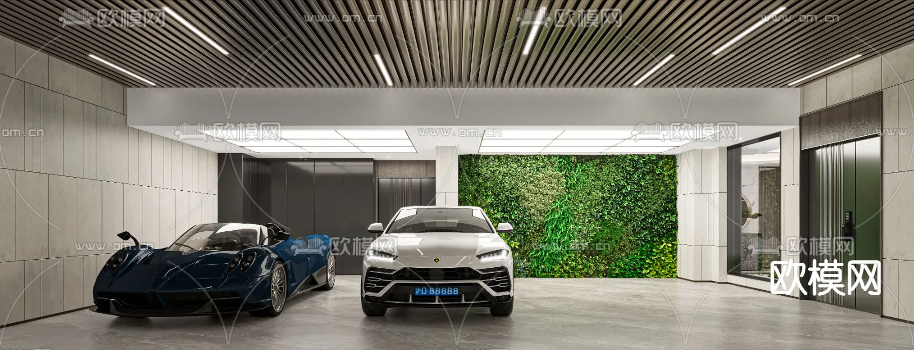 GARAGE – VRAY / CORONA – 3D MODEL – 762