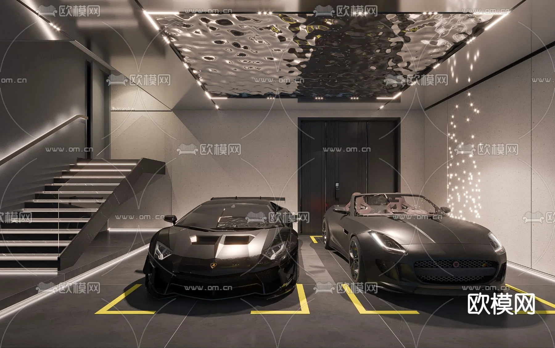 GARAGE – VRAY / CORONA – 3D MODEL – 765