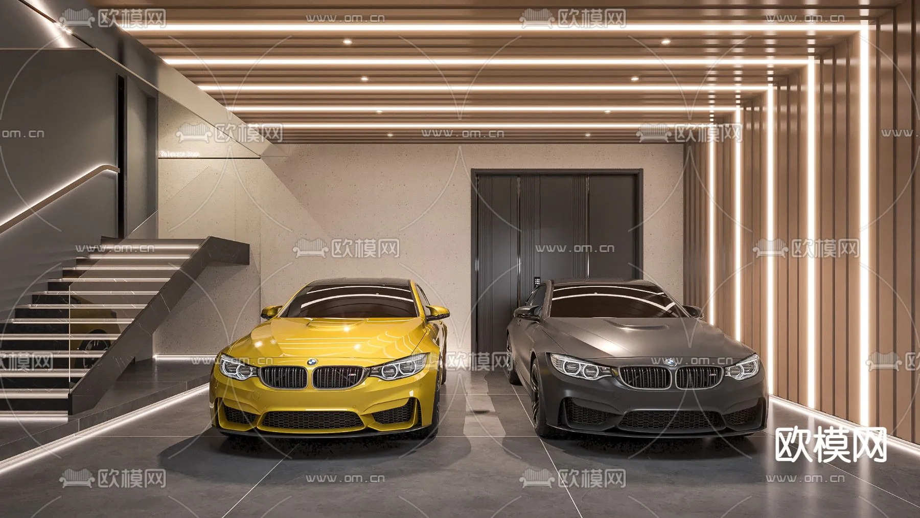 GARAGE – VRAY / CORONA – 3D MODEL – 766