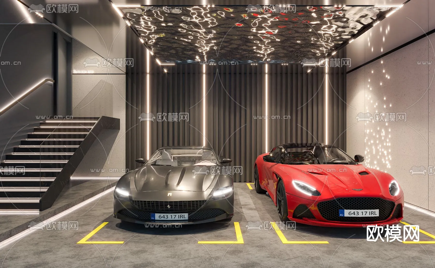 GARAGE – VRAY / CORONA – 3D MODEL – 767