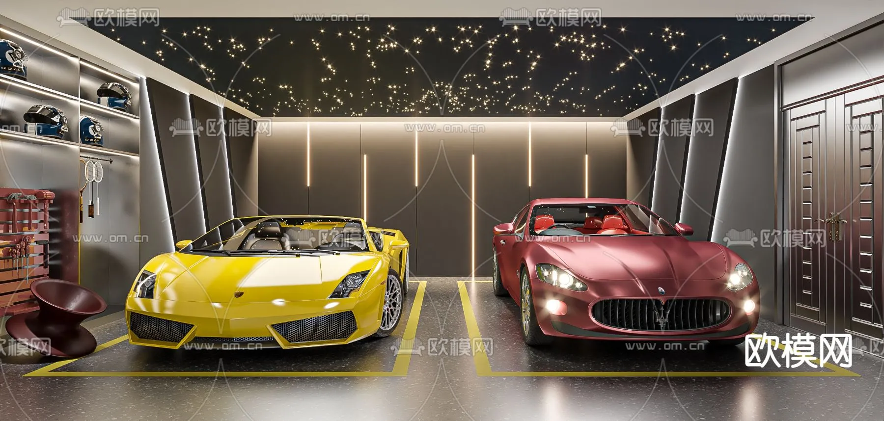 GARAGE – VRAY / CORONA – 3D MODEL – 768