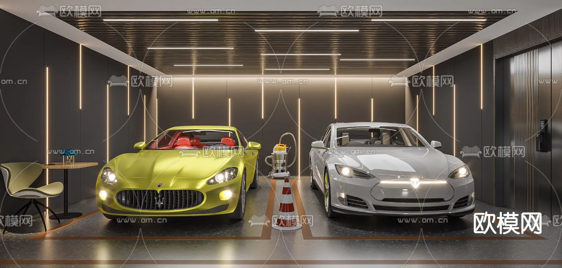 GARAGE – VRAY / CORONA – 3D MODEL – 769