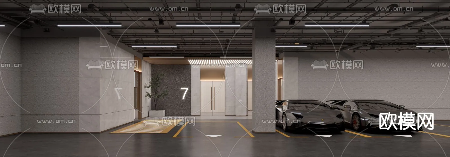 GARAGE – VRAY / CORONA – 3D MODEL – 771