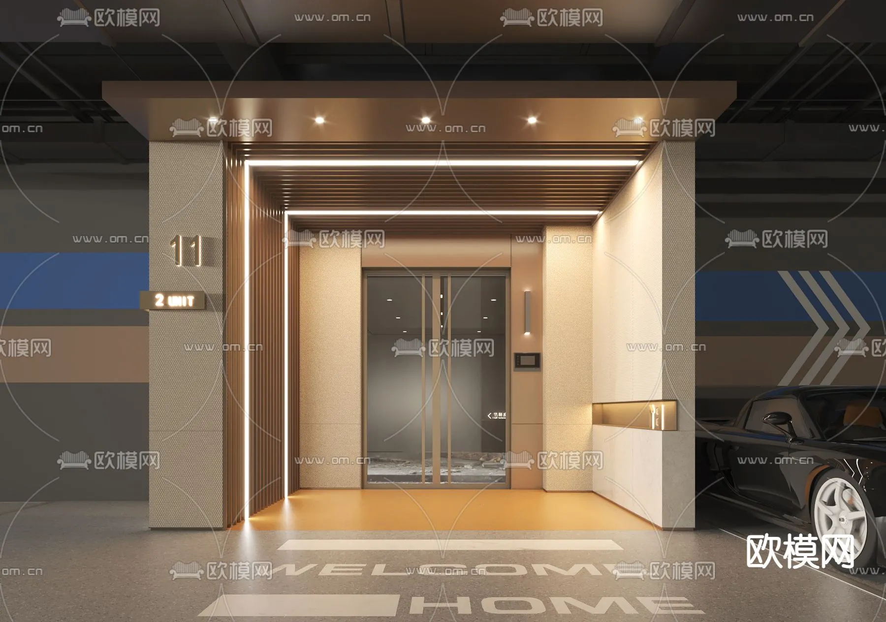 GARAGE – VRAY / CORONA – 3D MODEL – 776