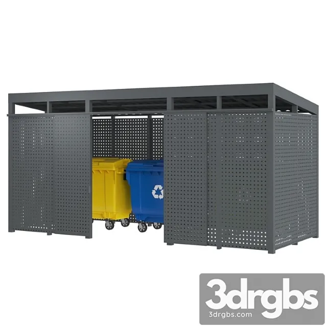 Garbage bins metal box 3D Model Download Garbage bins metal box 3D Model Download