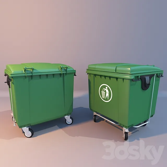 Garbage container 3D Model Garbage container 3D Model