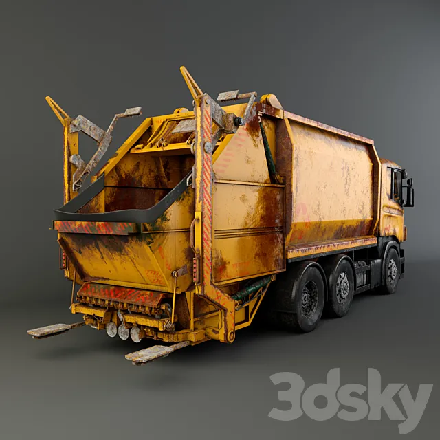 Garbage truck 3D Model
