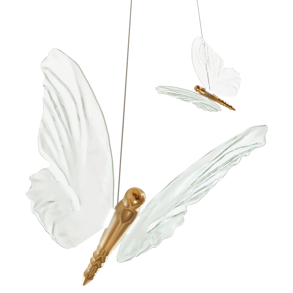 García Requejo – Pendant lamp Mariposa 3D Model García Requejo – Pendant lamp Mariposa 3D Model