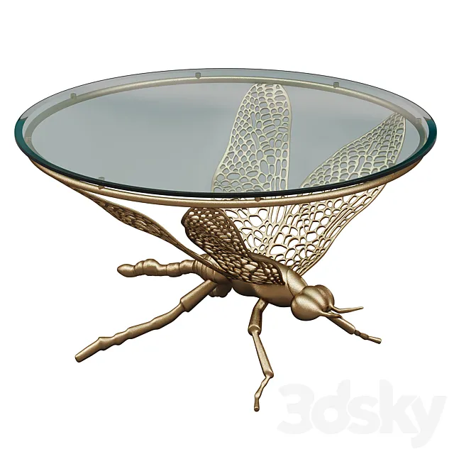 Garda Decor COFFEE TABLE DRAGONFLY 3DModel Garda Decor COFFEE TABLE DRAGONFLY 3DModel