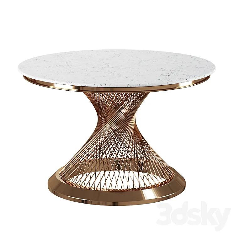Garda Decor DINING TABLE ROUND ARTIFICIAL MARBLE \/ GOLD 3D Model Free Download Garda Decor DINING TABLE ROUND ARTIFICIAL MARBLE \/ GOLD 3D Model Free Download