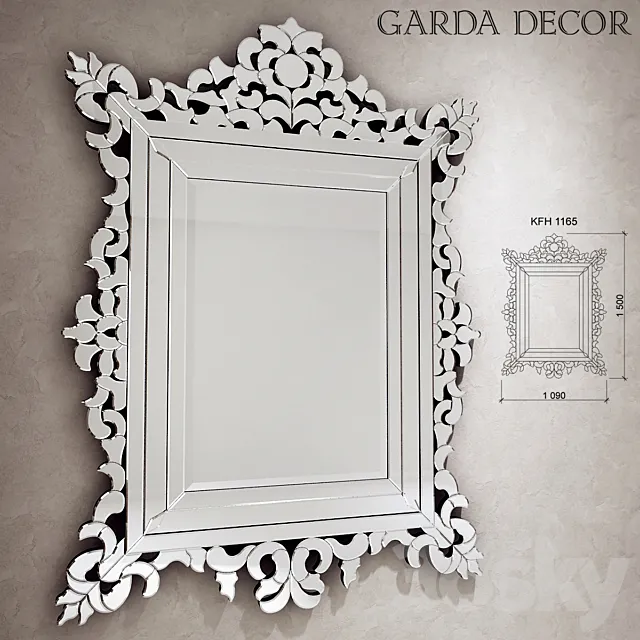 Garda Decor Mirror KFH 1165 3D Model Garda Decor Mirror KFH 1165 3D Model