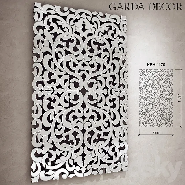 Garda Decor Mirror KFH 1170 3D Model Garda Decor Mirror KFH 1170 3D Model