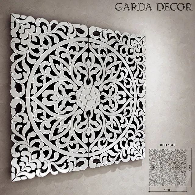 Garda Decor Mirror KFH 1348 3DModel Garda Decor Mirror KFH 1348 3DModel