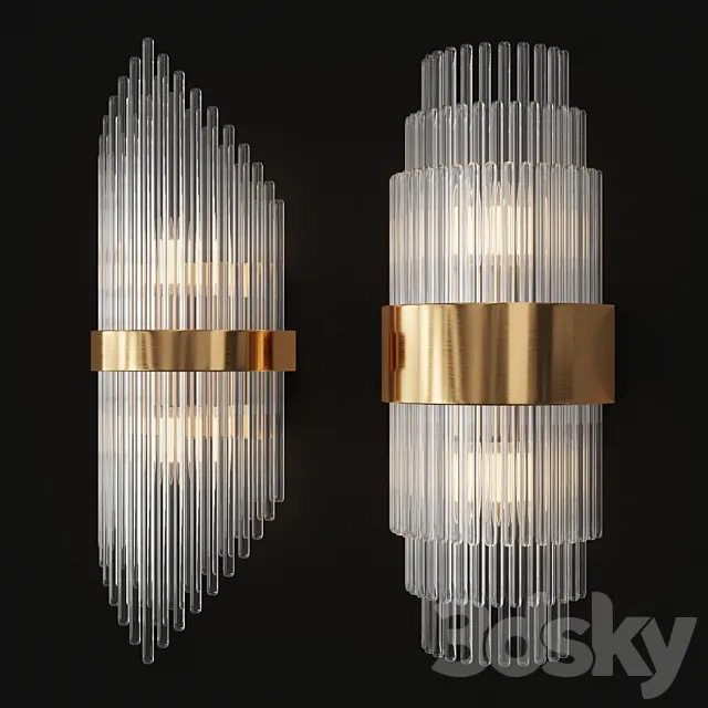 Garda Decor sconce set 3D Model Garda Decor sconce set 3D Model