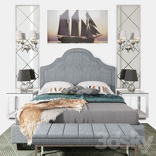 Garda Decor Set 3D Model Garda Decor Set 3D Model