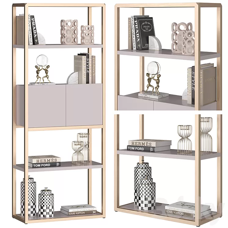 GARDA DÉCOR shelving unit SPACE 3D Model GARDA DÉCOR shelving unit SPACE 3D Model
