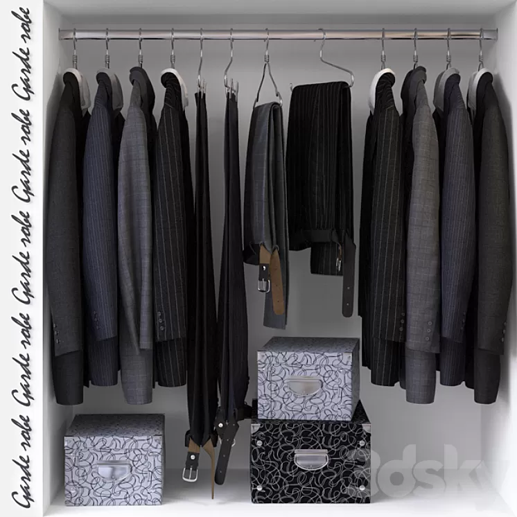 Garde-robe 02 3D Model Garde-robe 02 3D Model
