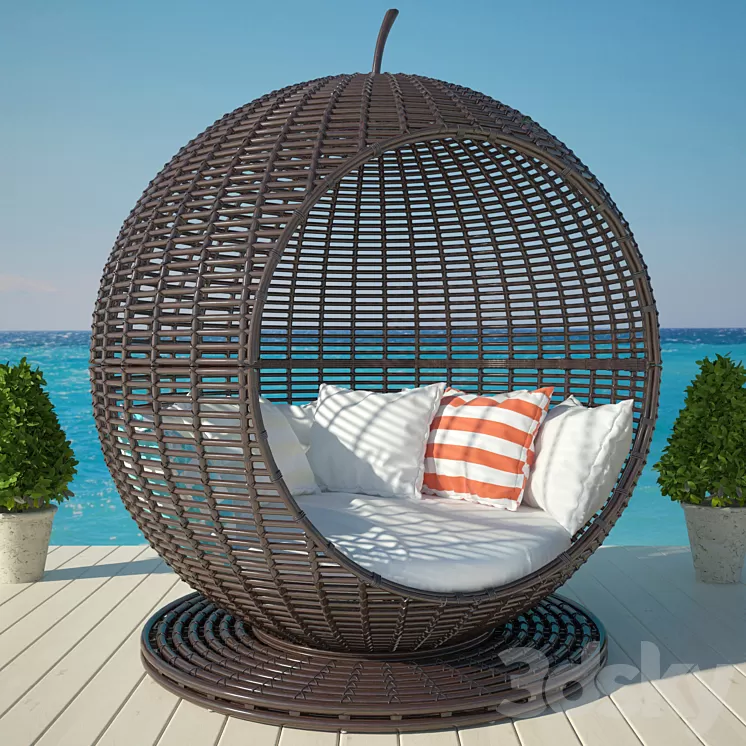 Garden apple bed 3D Model