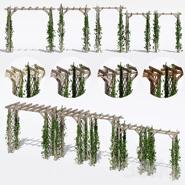 Garden arches one 3D Model