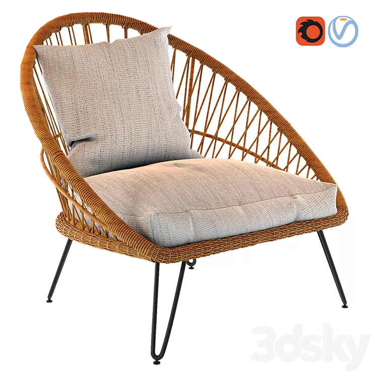 Garden Armchair 3D Model