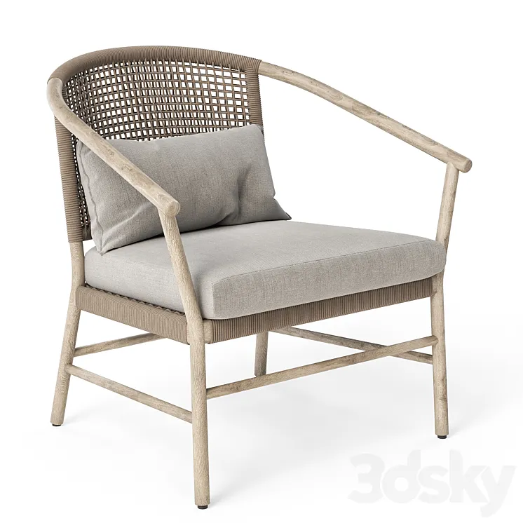 Garden chair Crisal Decoracion 3D Model Free Download
