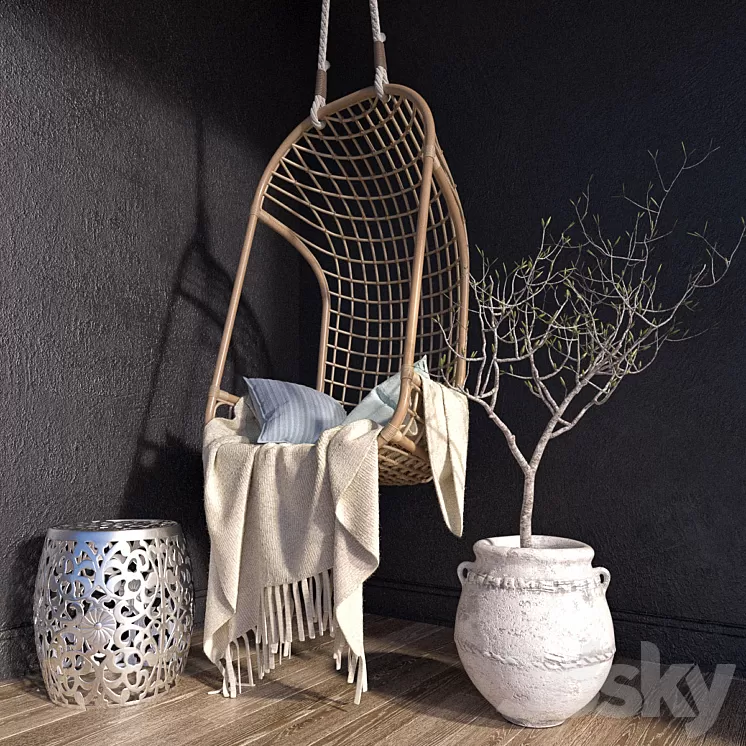 Garden composition 3D Model Garden composition 3D Model