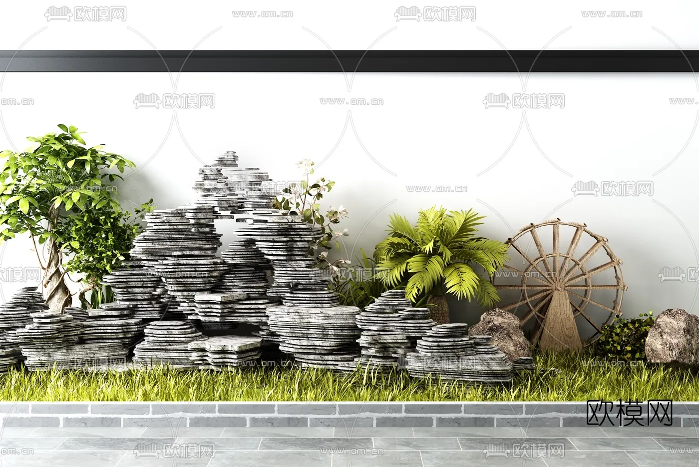 GARDEN DECOR – 3D Model For Interior Design – 2579
