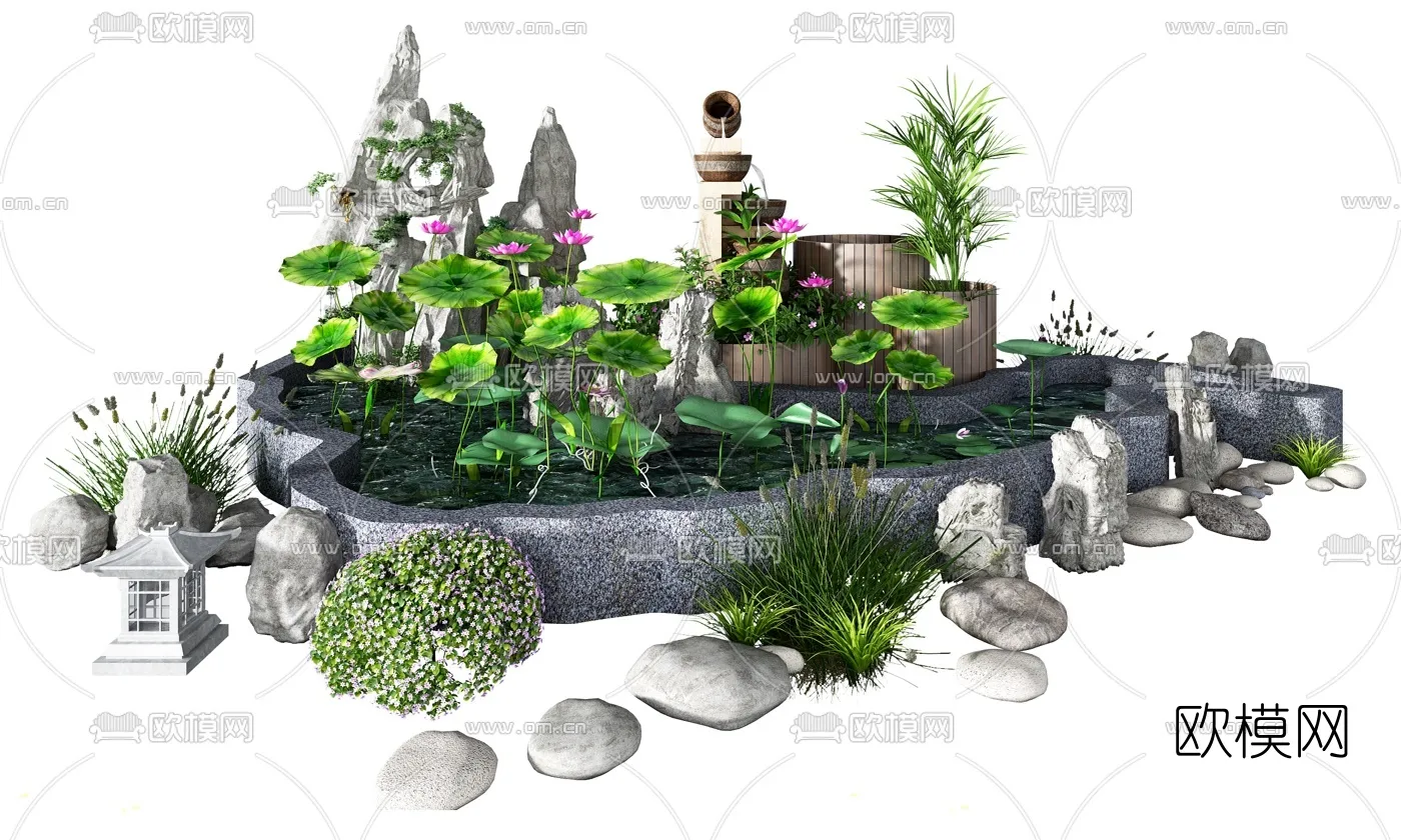 GARDEN DECOR – 3D Model For Interior Design – 2585