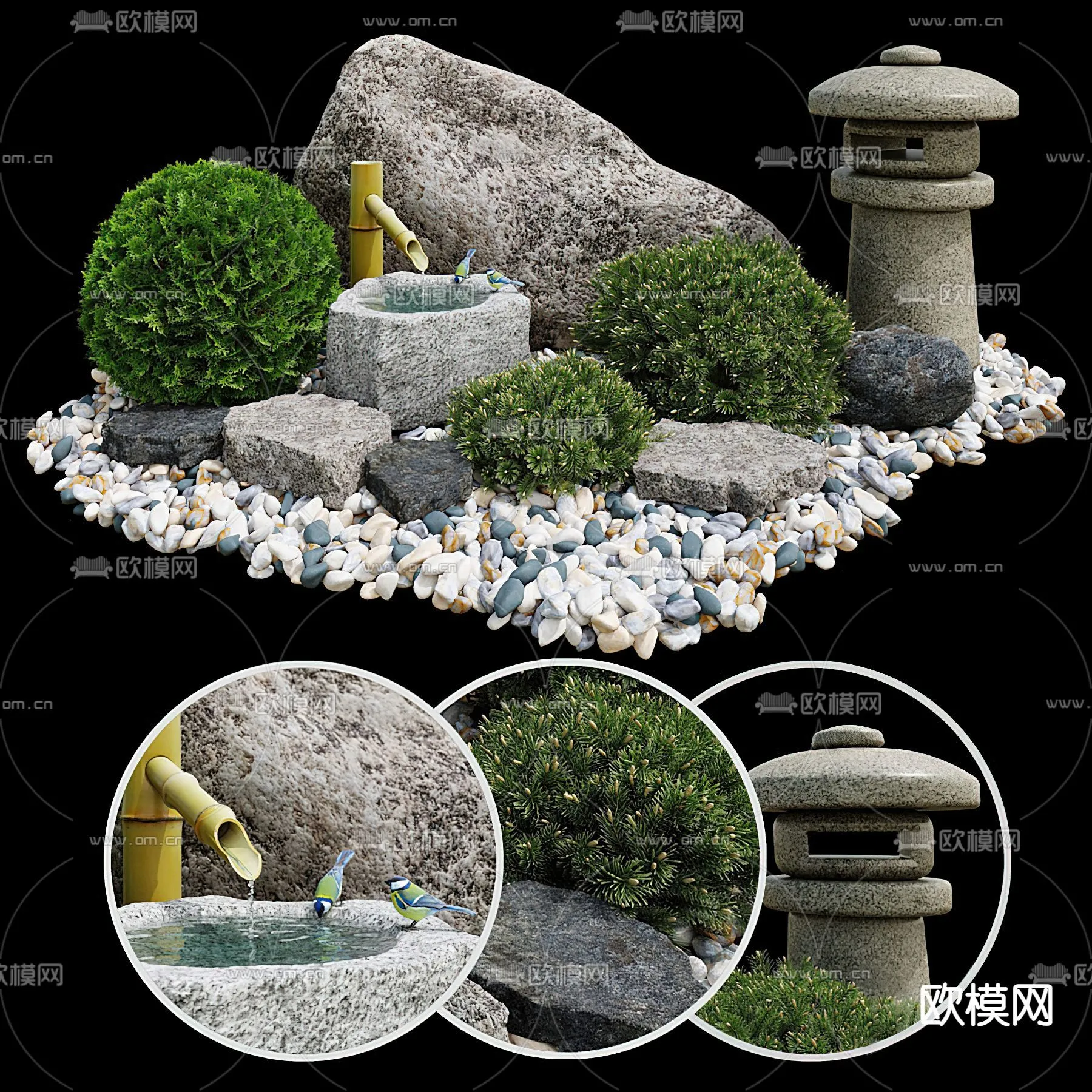 GARDEN DECOR – 3D Model For Interior Design – 2590