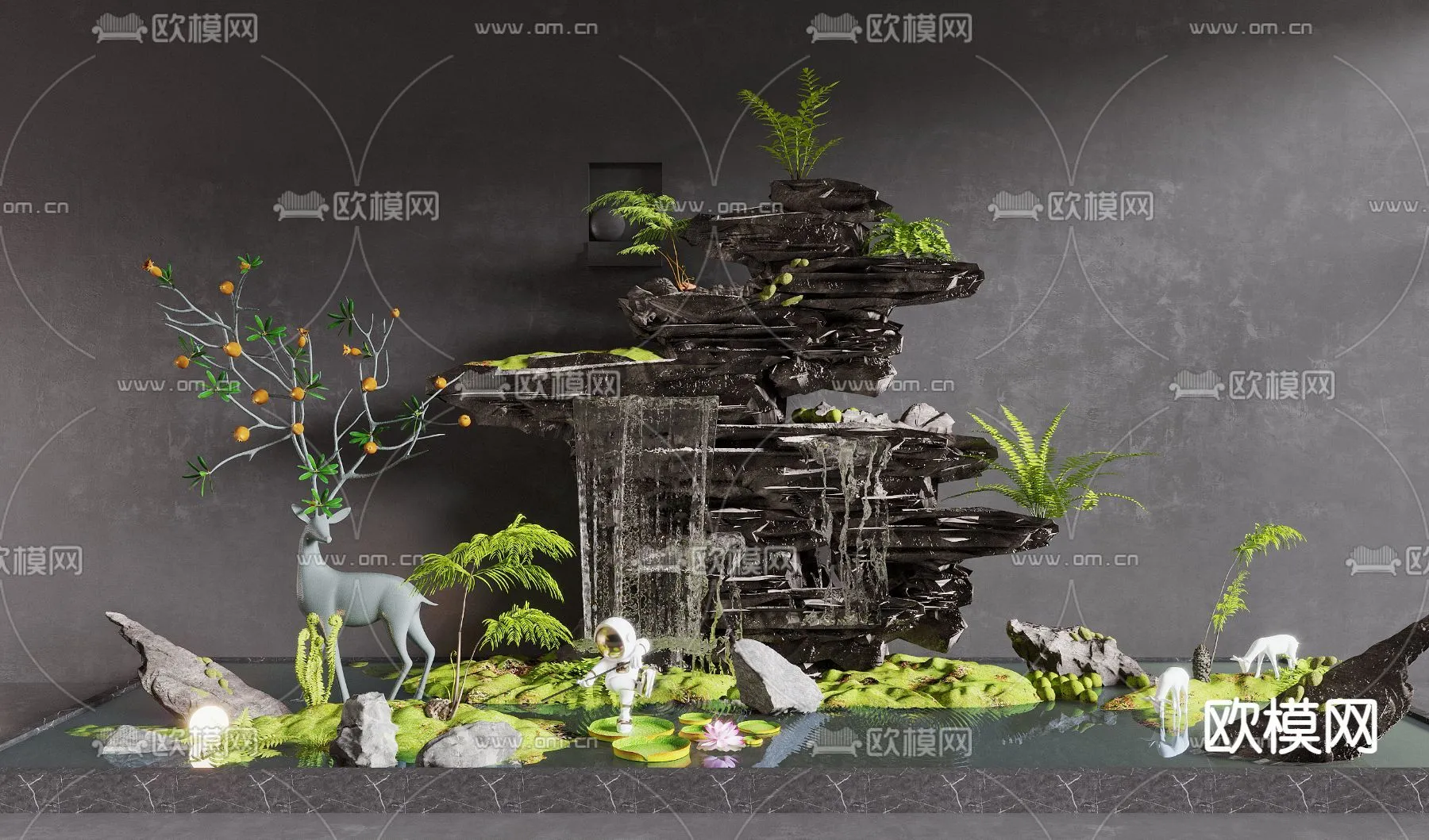 GARDEN DECOR – 3D Model For Interior Design – 2597