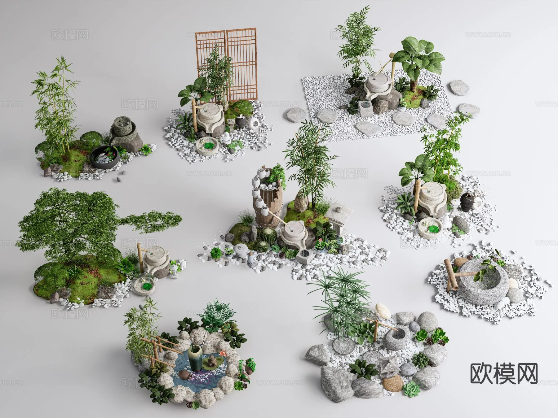 GARDEN DECOR – 3D Model For Interior Design – 2635