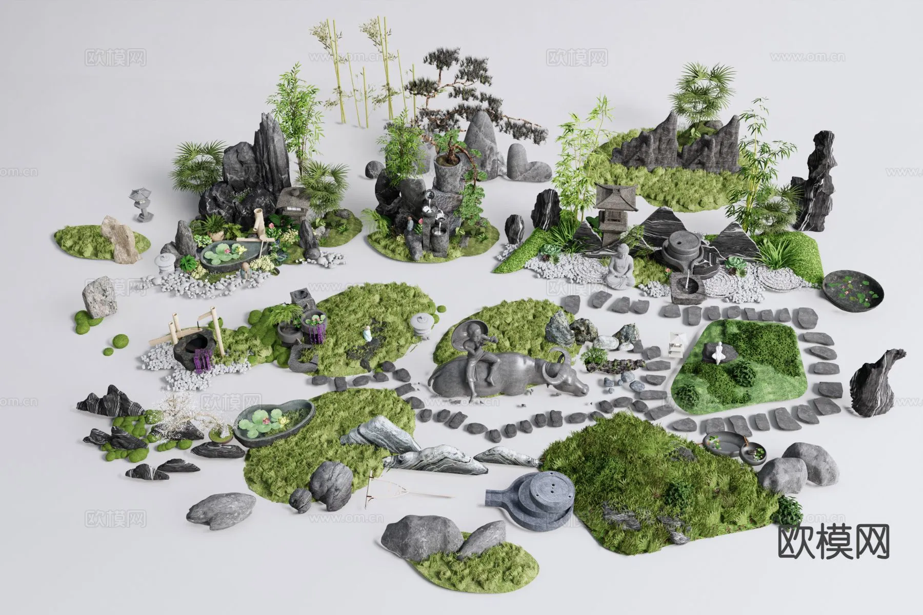 GARDEN DECOR – 3D Model For Interior Design – 2636